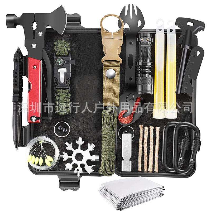 户外用品求生工具套装登山探险末日露营装备EDC车载急救用品