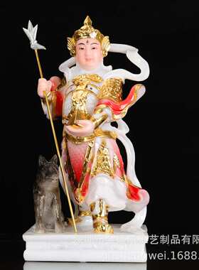 二郎神神像杨戬神像二郎真君摆件客厅居家工艺品16寸