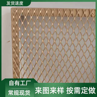 饰钢板网不锈钢网铝合金冲压拉伸镀锌铁丝防护网 外墙金属装