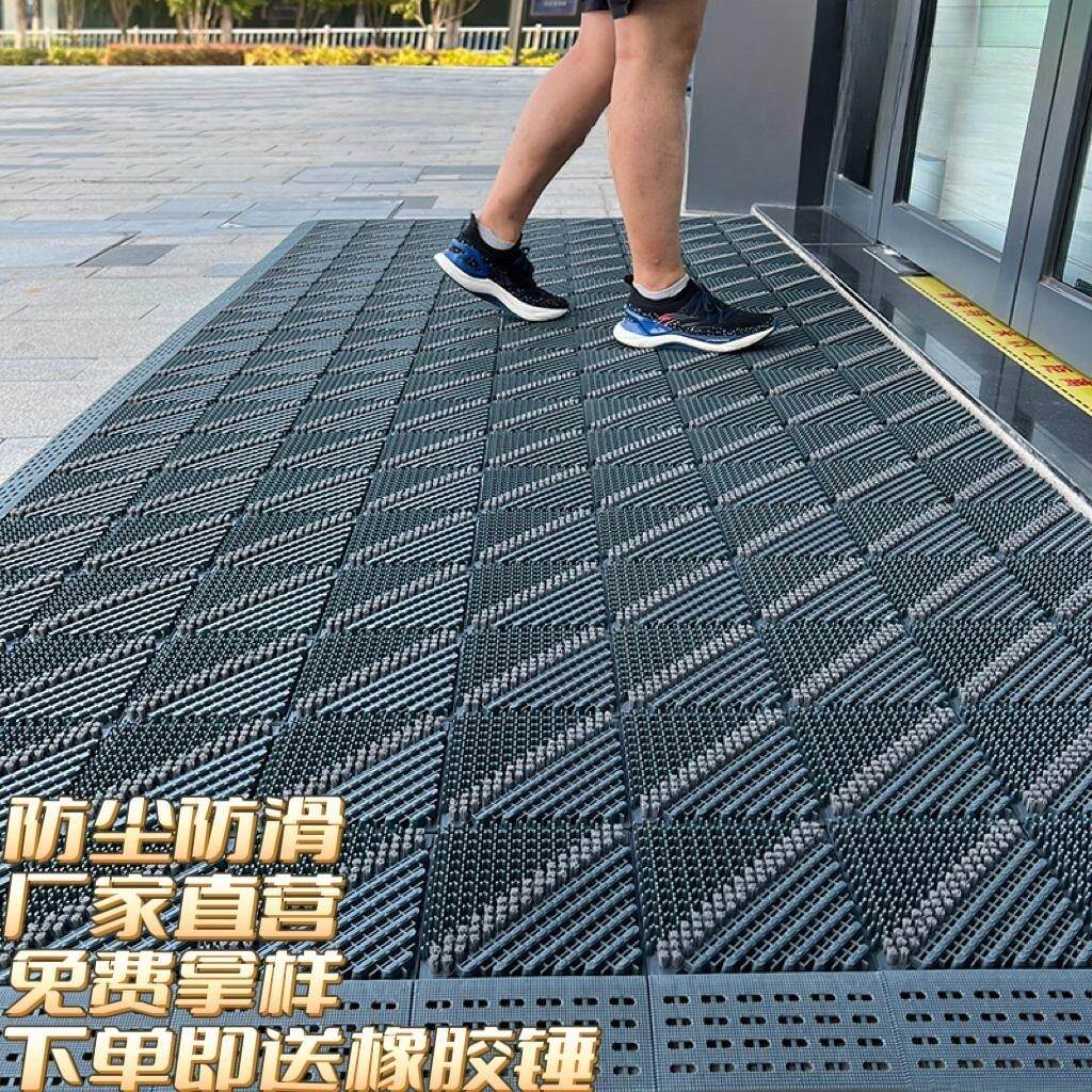 室外门口防滑地垫酒店进门商用三合一蹭土脚垫入户门垫子除尘地毯