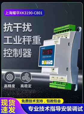 上海耀华Xk3190-C801称重显示控制器232/485通讯4~20Ma仪表变送器