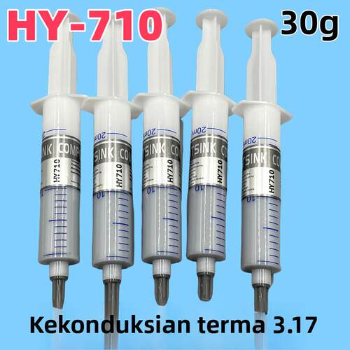 HY-710含银大针管针筒cpu 导热膏散热硅胶导热硅脂30克/支 高导热