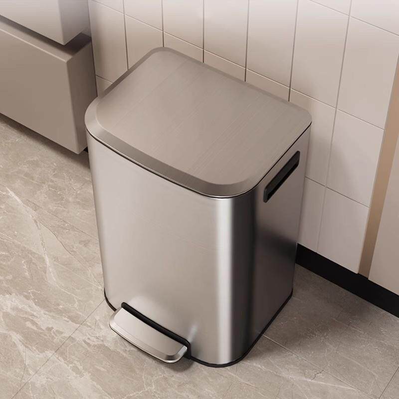 垃圾桶家用2026新款厨房大容量不锈钢客厅高颜值轻奢高档脚踩带盖