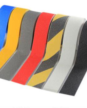 谋福地面磨砂防滑胶带警示胶带 耐磨楼梯台阶防滑条胶带5cm*15m