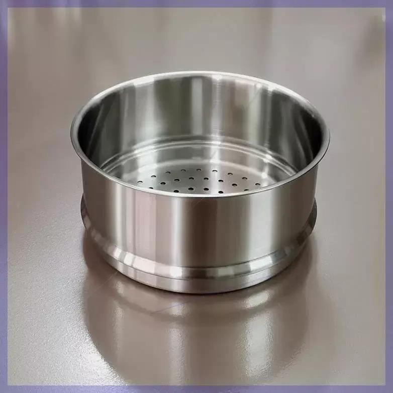 04不锈钢蒸笼蒸格蒸架蒸笼18/10家用加厚厨房蒸笼蒸层通用可叠加