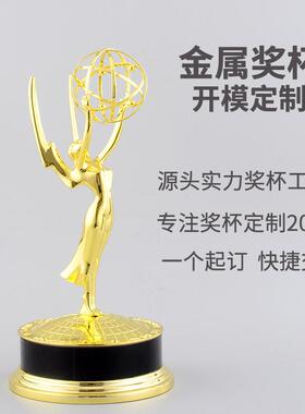 创意合金奖杯金属奖座39CM1:1艾美奖大赛奖杯企业颁奖奖杯厂家
