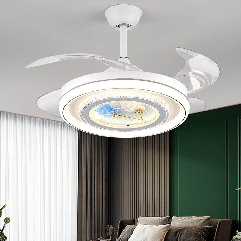 风扇灯2026新款家用客厅餐厅吊扇灯卧室电扇吊灯一体带电风扇的灯