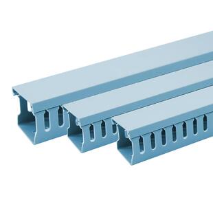 蓝色PVC塑料线槽3030配电箱行线槽4040电线走线槽5025 4025
