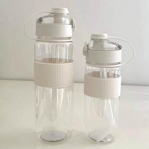 Outdoor Sports Water Bottle Straw Cup Large Capacity Plastic