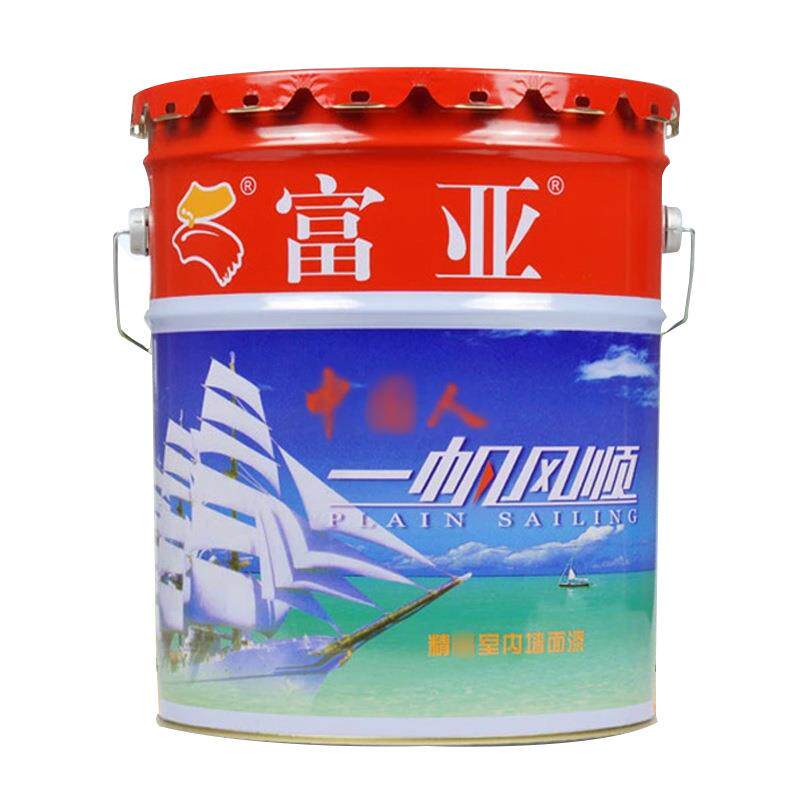 乳胶漆涂料富亚一帆风顺墙面漆21kg/桶白色室内环保水性漆