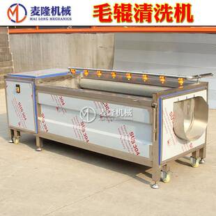 土豆毛辊去皮清洗机毛刷清洗设备全自动芋头红薯地瓜去泥清洗机器