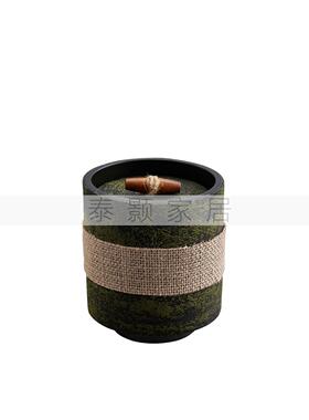 现代家居软装搭配样板间简约卫生间浴室托盘大理石摆件组合