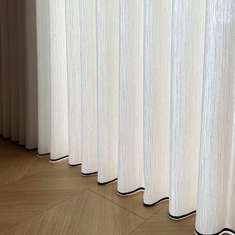 新款中古风扶风纱帘透光不透人窗纱卧室客厅阳台亚麻纱窗帘成品