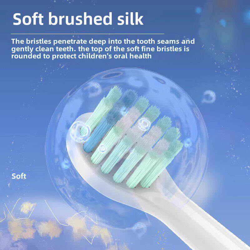 浩威适用于apiyo奥特曼儿童电动牙刷头/火焰蓝/能量红/光银