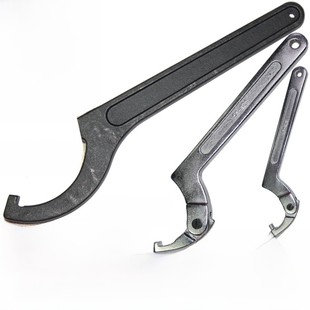 弯月扳手吊钩花园螺母扳手侧钩扳手水表盖吊钩扳手45 #钢热处理