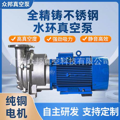 2BV水环式真空泵304/316全精铸不锈钢机组大吸真空泵负压装置系统