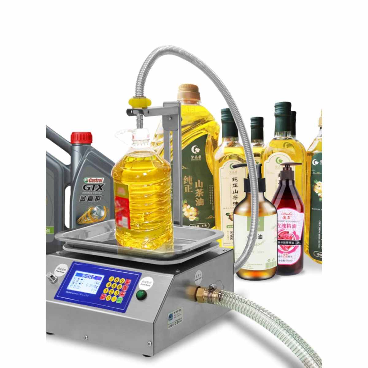 粘稠液体抽食用油润滑油自动称重定量灌装机自动分装机罐装L12型