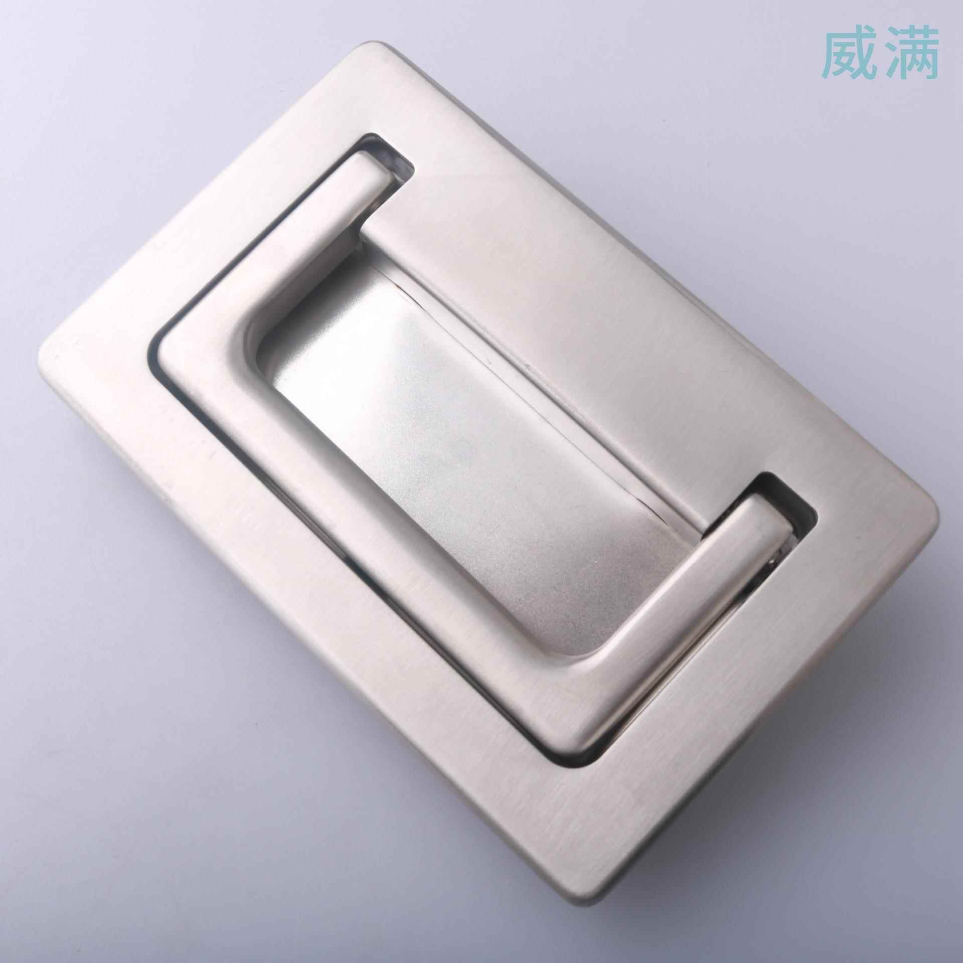 LS608304不钢折叠锈拉手暗把手工业设备门内装型LS608重式型柜门
