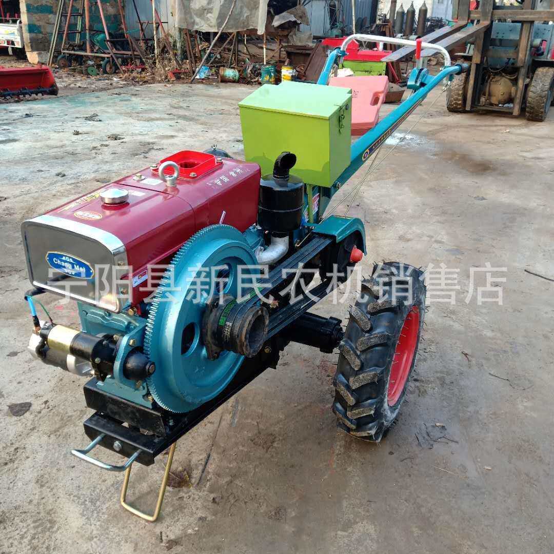 家用手扶车多型号手扶拖拉机可带翻转犁除草轮防滑轮可加旋耕机