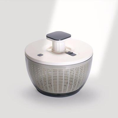 按压蔬菜脱水器水沙拉篮水果甩干器家用大容量脱水机厨房小工具沥