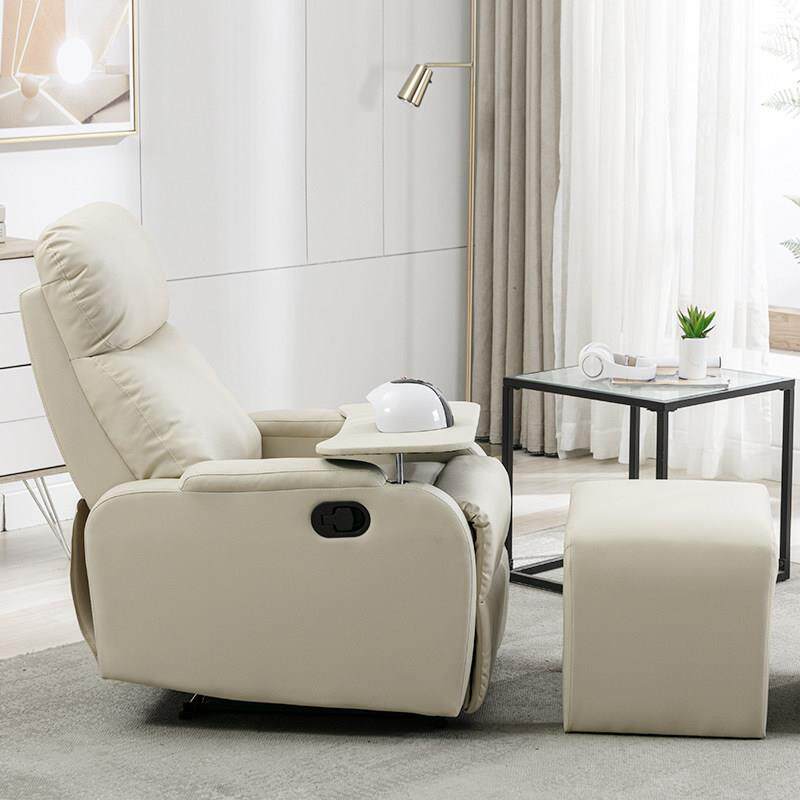美甲沙发美足椅布艺电动按摩美容美睫足疗足浴懒人多功能可躺椅子