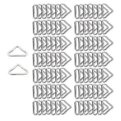 100Pcs 3.8cm Metal Triangular Rings Buckles for Trampoline