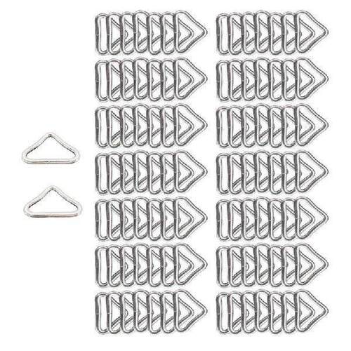 100Pcs 3.8cm Metal Triangular Rings Buckles for Trampoline