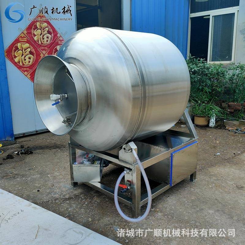 调理品腌制滚揉腌肉机 不锈钢材质真空滚揉机 卤牛肉真空滚揉罐