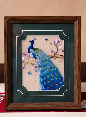 高档苏绣摆件中式房关书挂刺绣摆台特色玄纪念礼物商务伴手礼画送