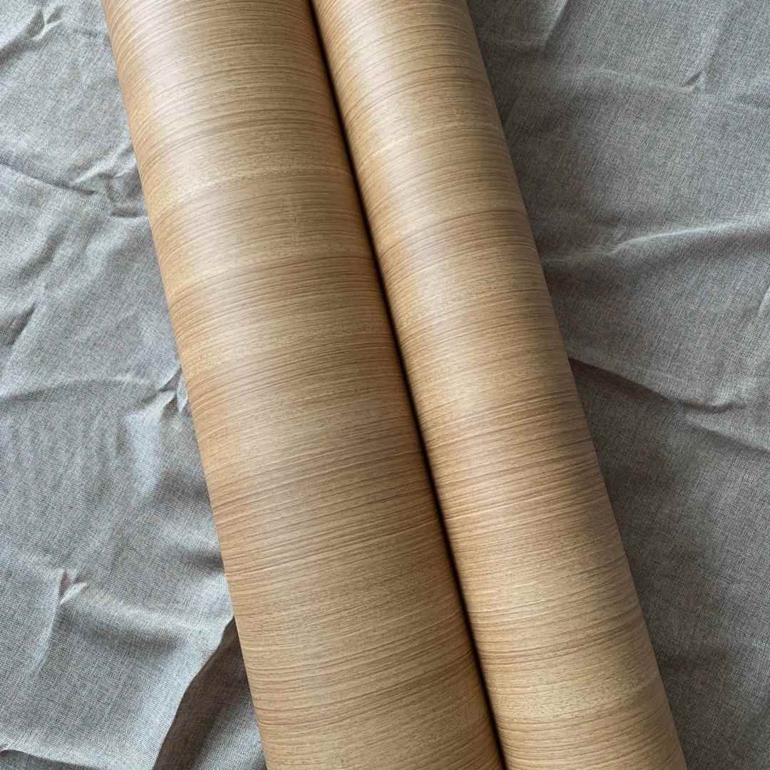 特厚有导槽竖气直木IEY纹背装胶自粘墙软纸壁纸展柜饰贴膜翻新波