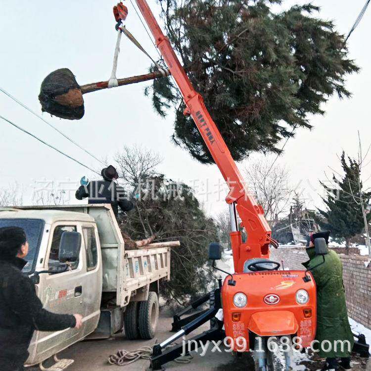 农用建筑三轮随车吊供应 小型三轮吊车 3吨5吨三轮移树吊下葬车