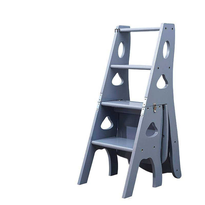 实木加厚家用多功能折叠梯椅室内移动登高梯子两用四步梯凳振尾荣,居家日用,家用梯,淘宝优惠券,粉丝福利购,淘宝优惠卷