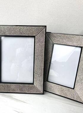 照现代面轻奢毛实木马相框摆HR568件片框桌床头柜书桌装饰品样板