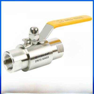 304不锈钢气源球阀双内丝内螺纹SA高压球阀Q11F-64P直通球阀DN15
