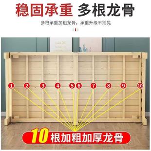 全实木折叠单人床家用简易木板床成人办公室午休午睡出租屋儿童床