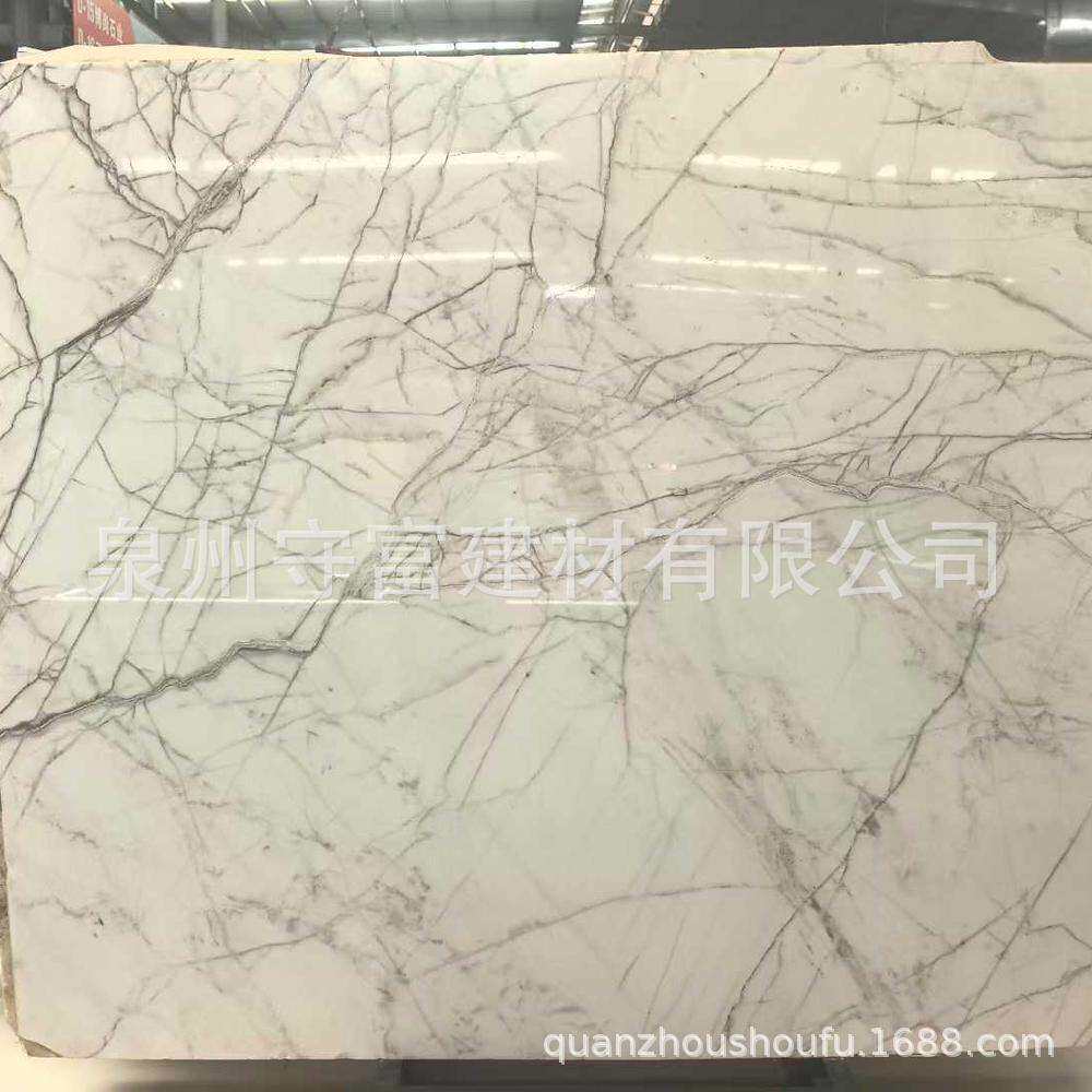 一品白衫天然大理石大板白色系石材工装家装墙砖地砖家具设计