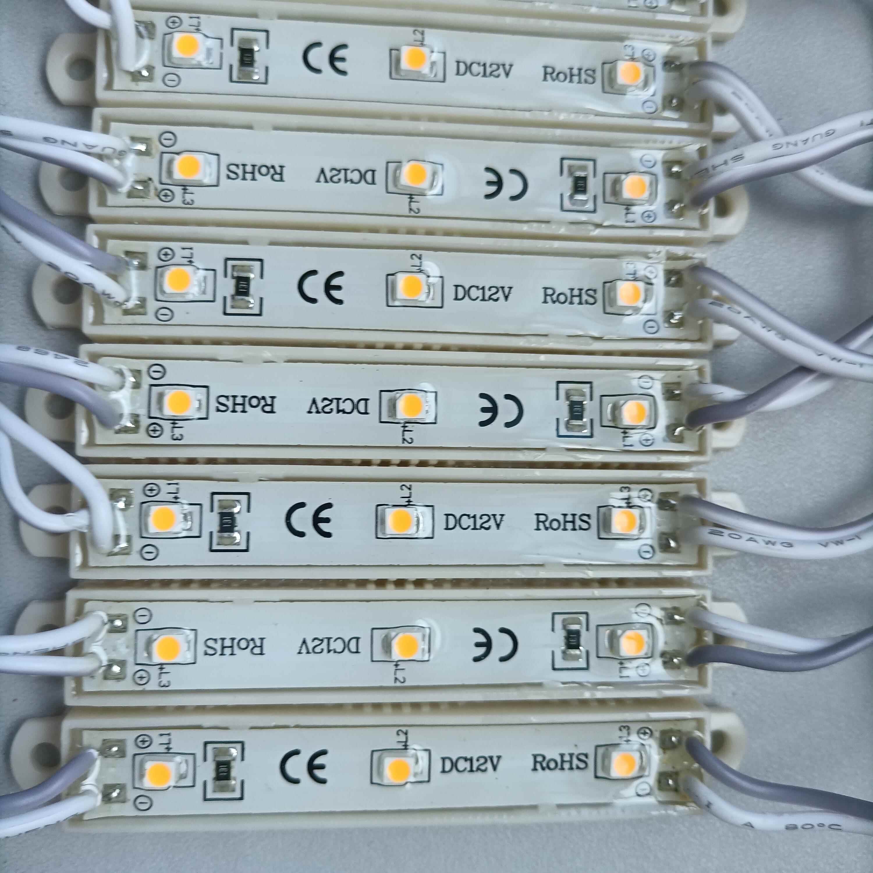 晶元LED滴胶防水模组12V2835 3528 5050灯珠发光字灯箱广告光源高