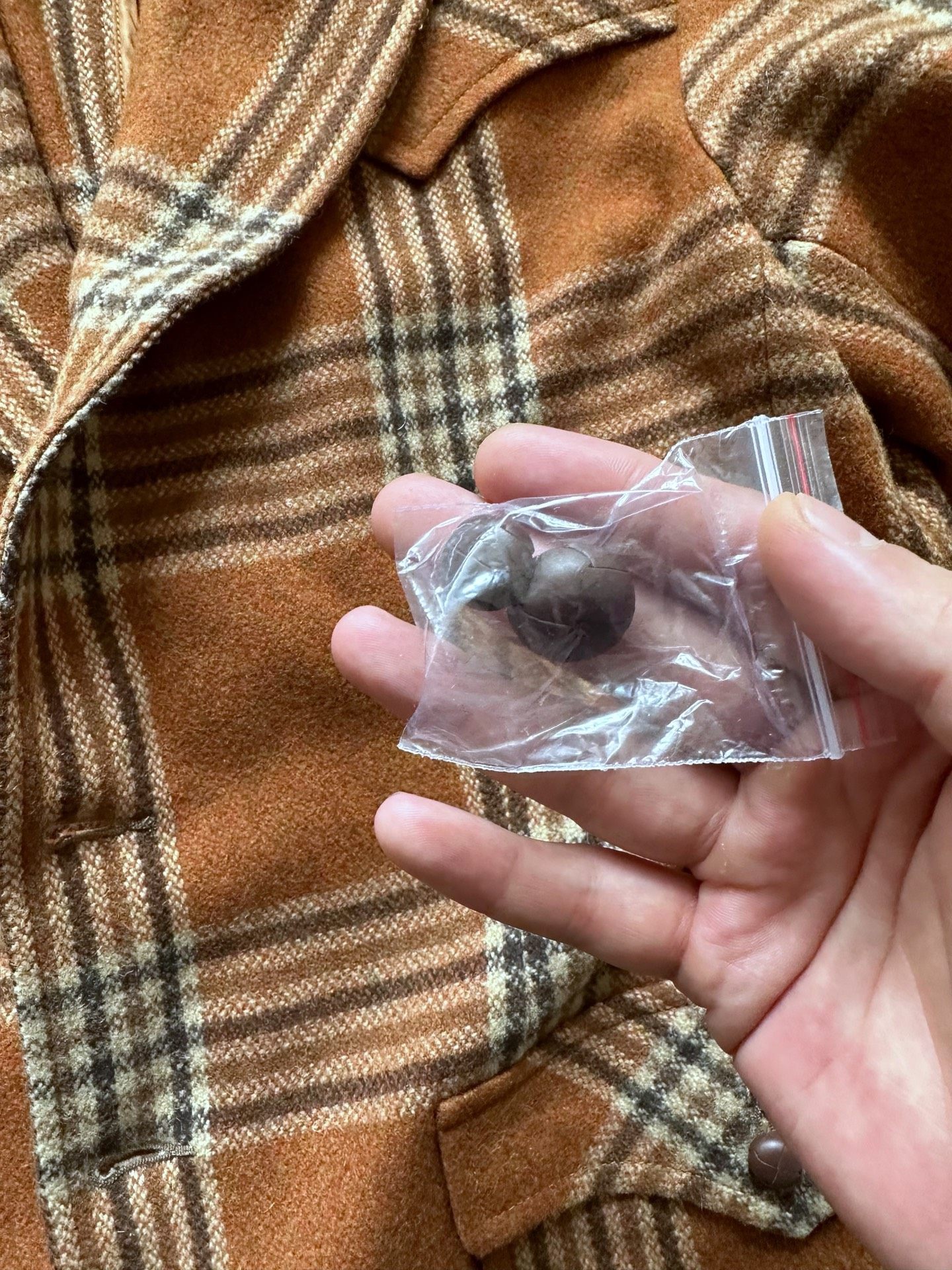 RRL Western Plaid Blazer — label