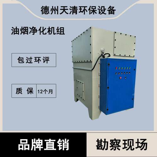 餐饮油烟净化器机组厨房油烟吸附净化器设备静电式高空油烟净化器