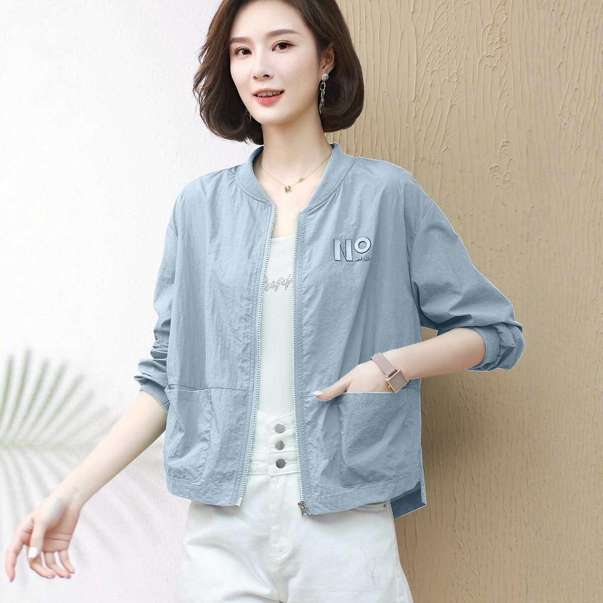 薄款防晒衣女短款2026新款大码洋气轻薄防晒服中年妈妈夏季薄外套