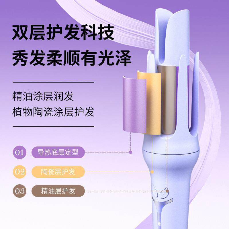 跨境全自动卷发棒大波浪大卷电动卷发器不伤发负离子烫发卷发神器