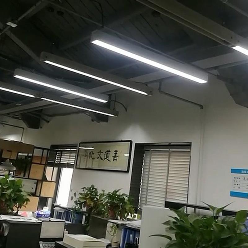 北欧工业风长条办公室吊灯简约个性餐厅吧台店铺商用长条水泥吊灯