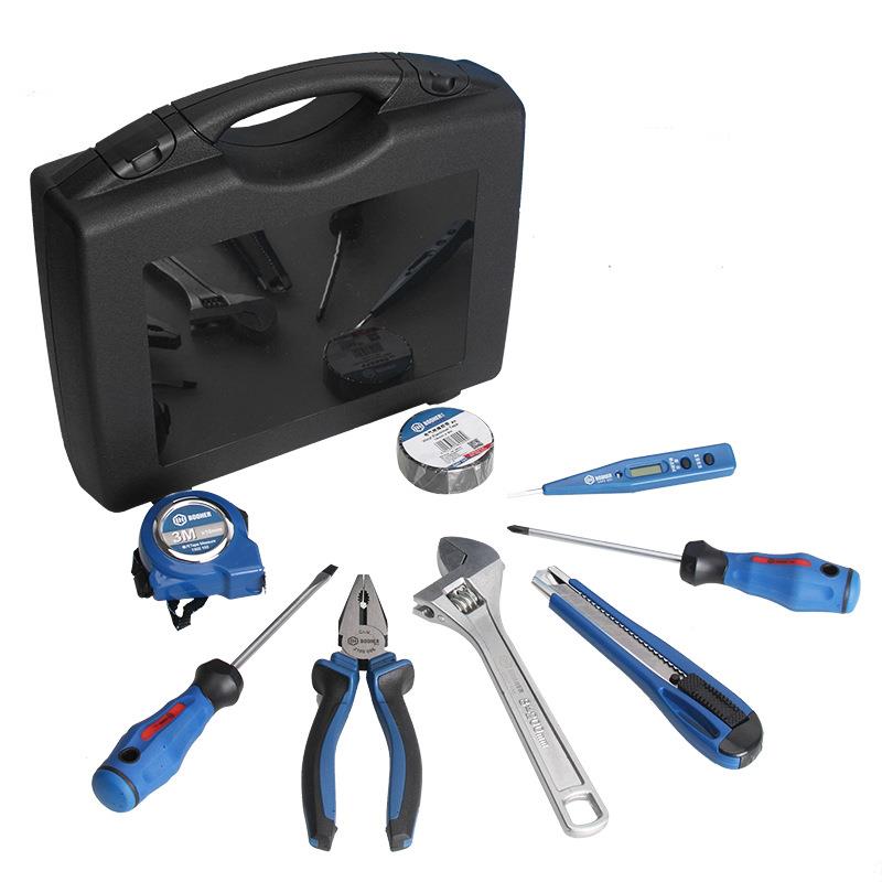 宝合booher 8件家用组合工具家用五金件工具套装工具箱家用套装