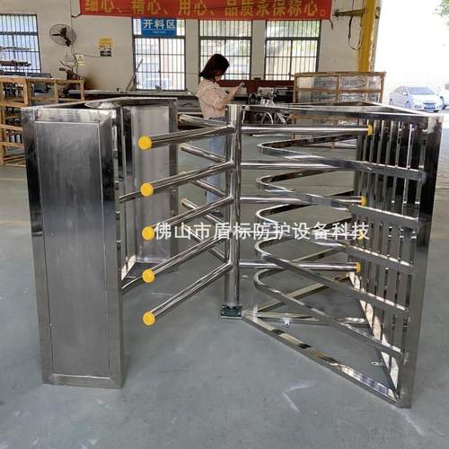 不锈钢只进不出摆闸旋转门单向单滚转闸超市景点手推旋转单限转匝