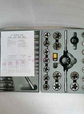 杭州45件丝锥板牙套装公制公英制杭工杭刃M6-24