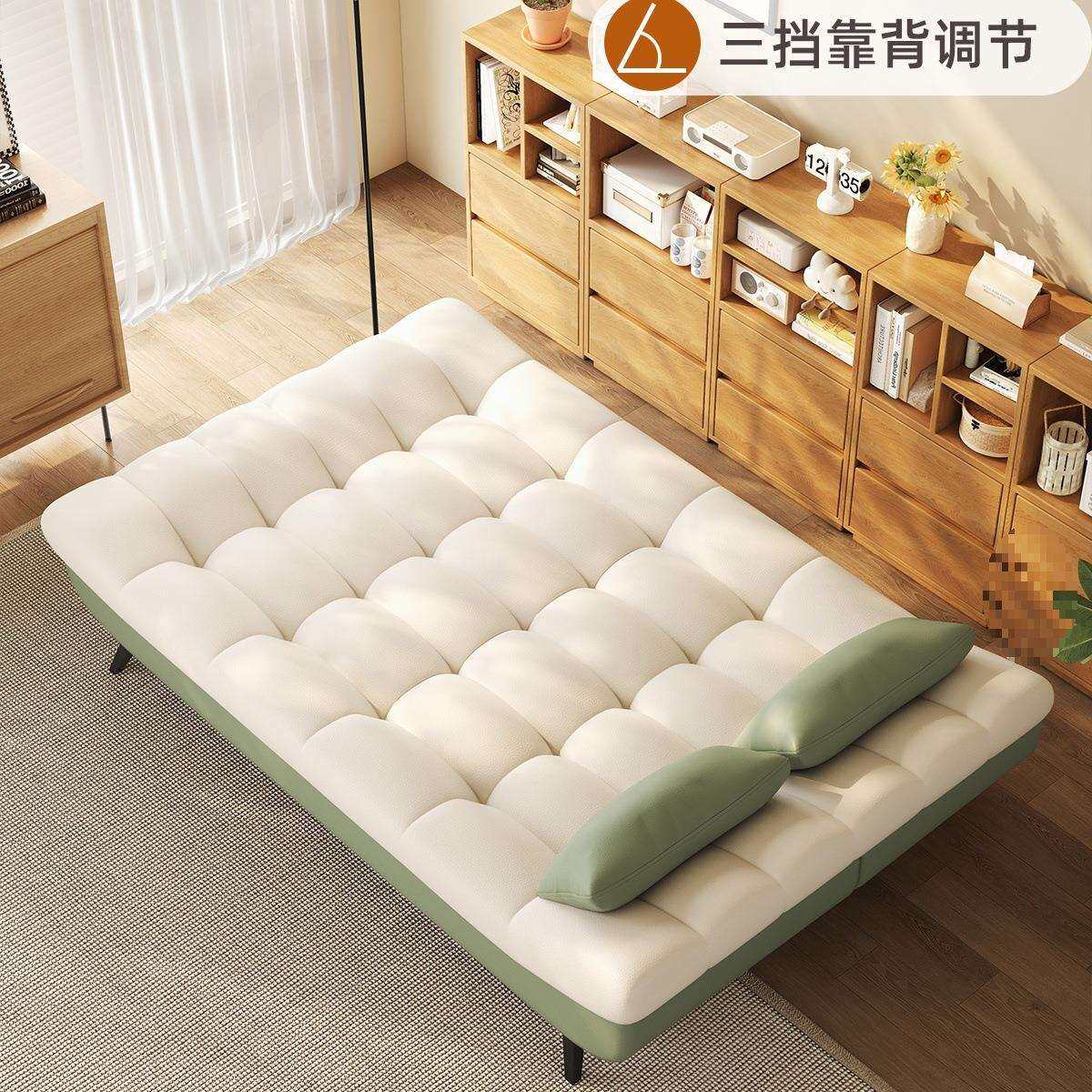 可折叠小户型双人三人沙发可躺可睡客厅单人床一体两用懒人1米2