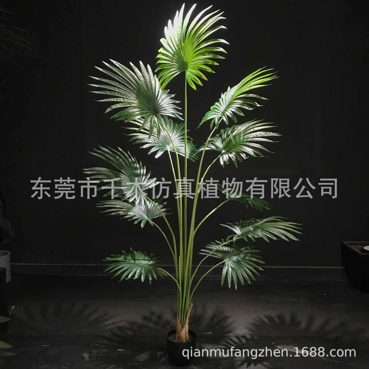 仿真尾大型葵北欧摆件散饰植网物假植室内ins盆栽蒲葵绿家居红装