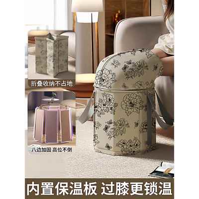 新款可摺叠泡脚桶过小腿高深桶过膝家用泡脚袋加热恒温燻蒸桶足浴