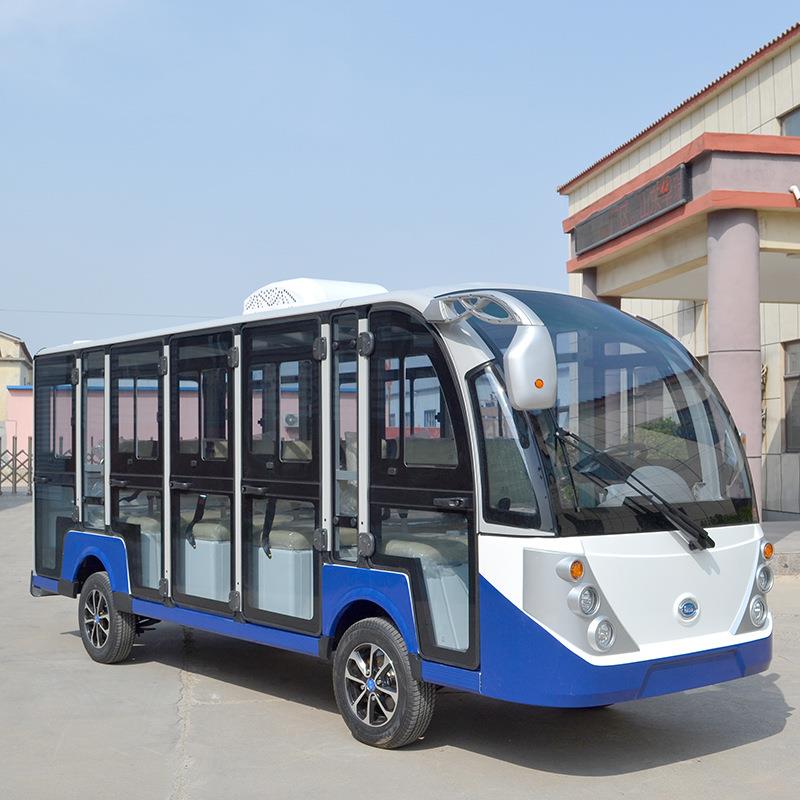 8~2座封闭款电动观光车景区观光车景区公园扫码共享观光车摆渡车