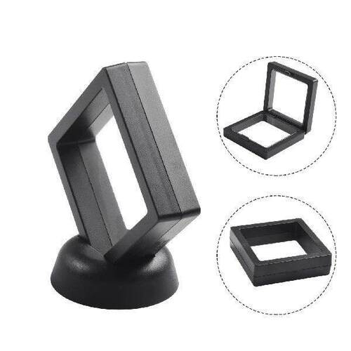 3D Floating Frame Display Box Ring Coin Transparent Film
